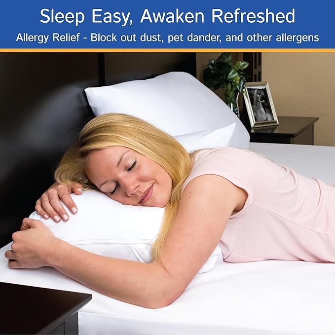 Split Cali King Mattress Encasement 36" x 84" (2PCs) - Waterproof Zippered Protector Hypoallergenic Premium Quality Cover for Adjustable Beds and Split Mattresses (11"-16" Depth)