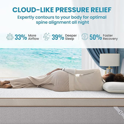 BedStory Cooling Mattress Topper Full Size, 3 Inch Gel Infused Memory Foam Topper with Cool-to-Touch Removable Cover, Pressure Relief & Deep Refresh Sleep, CertiPUR-US Certified