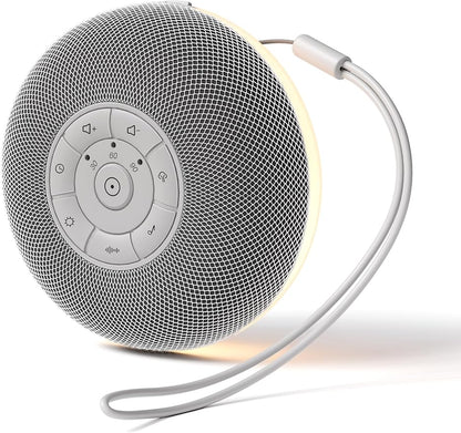 Portable Sound Machine, Long Battery with Loud Bluetooth Speaker, 39 Special Soothing Sounds, White Noise Sound Machine for Sleeping