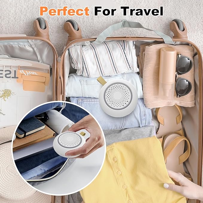 Portable White Noise Sounds Machine with Nightstand Mode, 24 Soothing Sounds, Support Crying Sounds Detection and Timer, Rechargeable Sleep Machine for Helping Comfort Baby Sleep