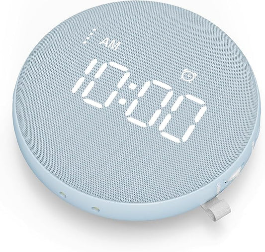 Gianna 110dB Loud Alarm Clock for Heavy Sleepers - Vibrating Alarm Clock, 3 Wake Modes, Auto-Dimming, Rechargeable Battery Operated Bed Shaker for Bedroom and Travel