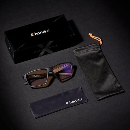 Horus X • Blue Light Glasses Men Women | Blue Light Blocking Glasses for Screen Anti-Fatigue Eye Migraine | Gaming Glasses V3