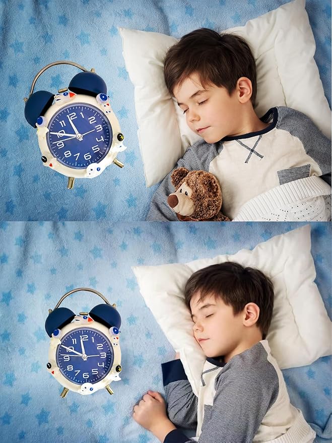 Loud Alarm Clock, Alarm Clock for Kids,Loud Bell for Heavy Sleepers,Ok to Wake Clock for Kids, Perfect for Bedroom Decoration, It Can Also Be Used as a Great Gift for Family and Friends