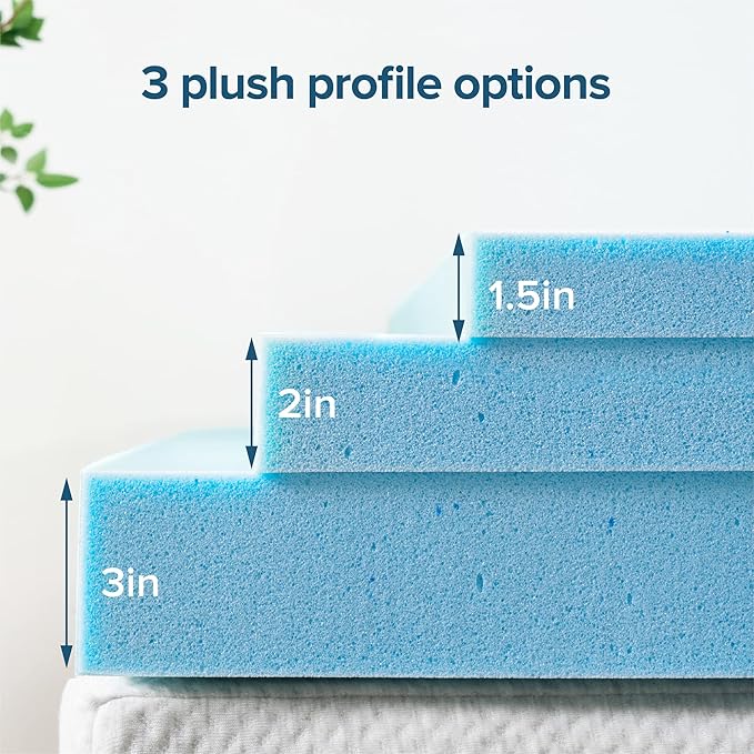 Sleep Master 2" Gel Memory Foam Topper - Full