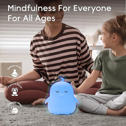 Breathing Pal 'Penny'- Mindfulness Breathing Light, Guided Visual Meditation Breathing Light, Anxiety Relief Items for Calm Down Corner/Meditation/Sleep Aid for Adult&Kid