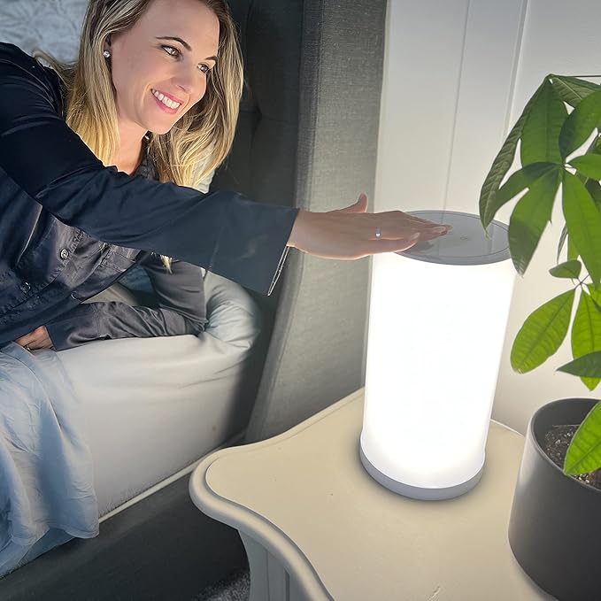 Light Therapy Lamp, Bundle - 10,000 LUX at 12 Inches - LED Sun Lamp Mood Light and Sunlight with 360 Degree Therapy to Fight Low Energy and Sunlight Deprivation, White