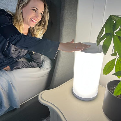 Light Therapy Lamp, Bundle - 10,000 LUX at 12 Inches - LED Sun Lamp Mood Light and Sunlight with 360 Degree Therapy to Fight Low Energy and Sunlight Deprivation, White