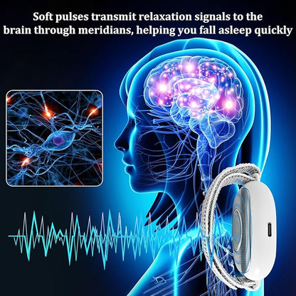 Handheld Sleep Aid Device, Sleep Assisted Low-Frequency Pulse Generator, Relief Anxiety Help Sleep, USB Rechargeable