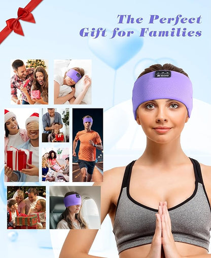 LOVE EYE Sleep Headphones Wireless Headband Headphones Bluetooth 5.4 for Side Sleeper Bluetooth Headband Earphones for Sports for tech Gadgets Gifts