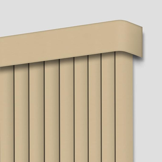 Cordless Vertical Blinds Window Blind, Blackout Fabric Vertical Blind, Energy Saving UV Protection Noise Reduce Vertical Blinds for Sliding Glass Doors, Patio Doors, Pure Stone