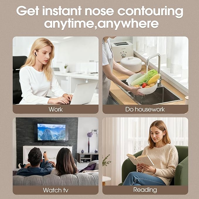 Nose Shaper Up Lifting Clip,Intelligent Bridge Shaper for Wide Noses,Pain Free Nose Slimmer Device High Up Tool