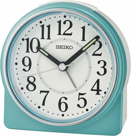 Seiko Marui Bedroom Alarm Clock, Metallic Blue