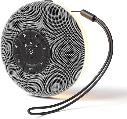 Portable Sound Machine, Long Battery with Loud Bluetooth Speaker, 39 Special Soothing Sounds, White Noise Sound Machine for Sleeping