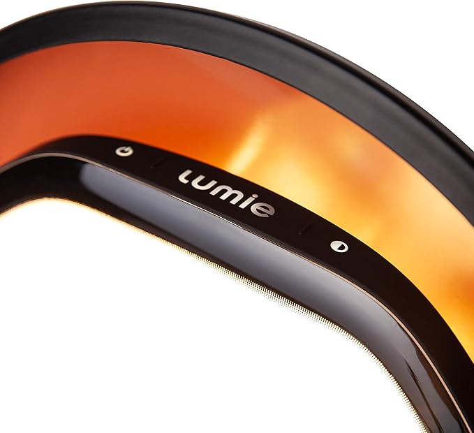 Lumie Halo | 10,000 Lux Light Therapy Lamp for Winter Blues Relief, Mood Boost, and Energy | Adjustable Brightness and Color Temperature | Simulates Natural Sunlight | Black/Copper