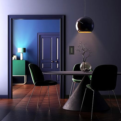 LIFX Smart Switch – in-Wall 4-Button Light Switch with App & Voice Control, Schedules, Soft Switching for Smart & Standard Lights, Haptic Touch, Backlit Design, SWAU2G4BL