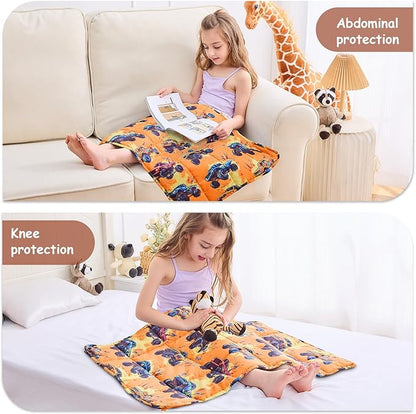 yescool Weighted Lap Blanket 2 Pounds Cooling Weighted Lap Pad, Truck Car Small Weighted Blanket, Weighted Throw Blanket for Travel Indoor Outdoor, 20"x30"
