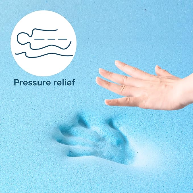 Sleep Master 2" Gel Memory Foam Topper - Full