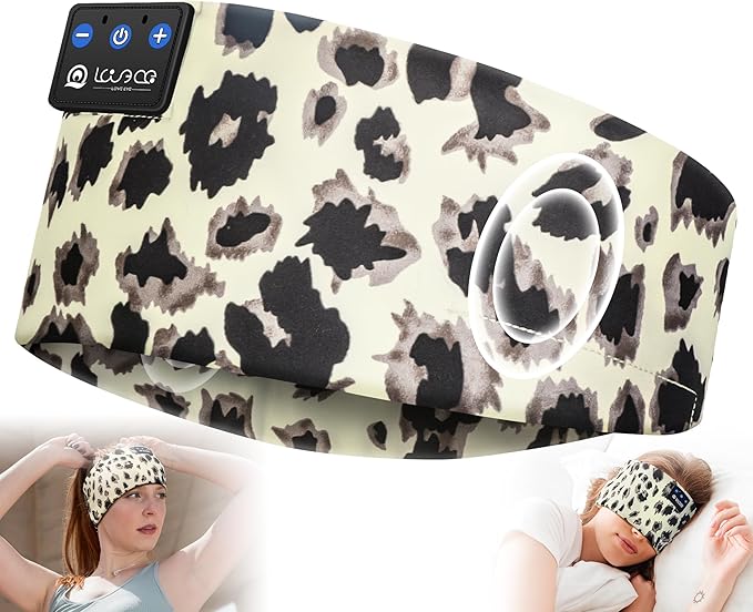 LOVE EYE Sleep Headphones Wireless Headband Headphones Bluetooth 5.4 for Side Sleeper Bluetooth Headband Earphones for Sports for tech Gadgets Gifts