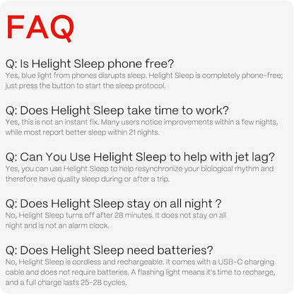 Helight Red Light Therapy Sleep Device – 630nm Pure Red Light Lamp Sleep Aid to Support Deep Relaxation – Rest Lamp Backed by Science for Adults & Kids Bedrooms