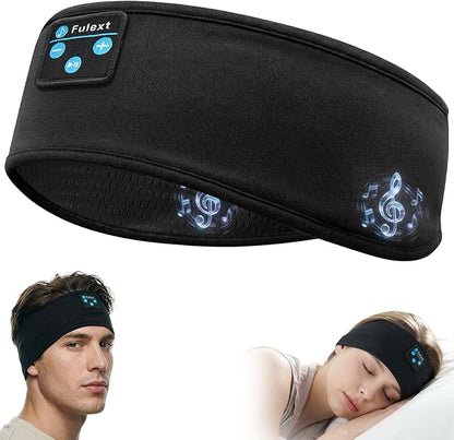 Sleep Headphones Bluetooth 5.4 Headband, Wireless Sleep Headphones with Built-in HD Stereo Speakers for Side Sleepers, Sweatproof Sports Headband for Workout Running Cool Gadget Unique Gifts for Men