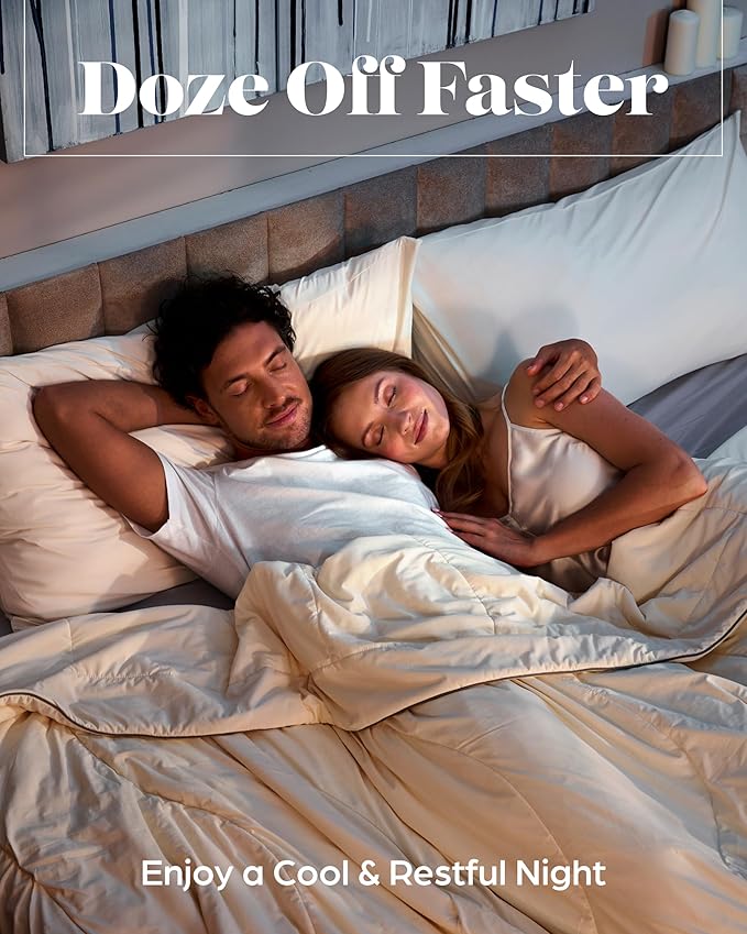 Lavish Comforts® Cooling Comforter King Size│Best Comforters for Hot Sleepers│Cooling Blankets for Hot Sleepers – Cold Blankets for Sleeping, All Season Comforter King Size│Gift Ready Box