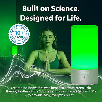 Soothe - 520nm Narrow-Band Green Light Lamp by Gamma - Migraine Headache Relief - Pain Relief