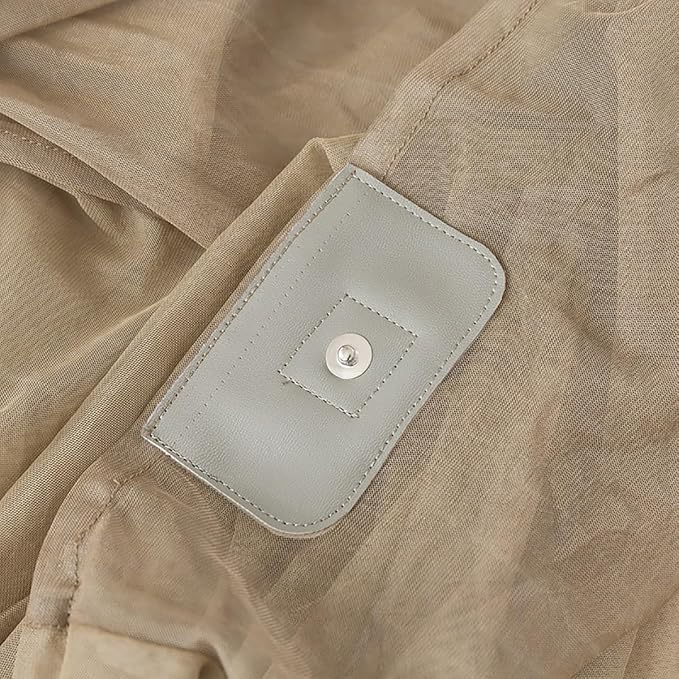 100% Silver Fiber EMF Shielding Bed Canopy,Blocks Radiation/EMF/WiFi/5G Other RF Attenuation 10MHz-10GHz 35-60dB,Mosquitoes Net Bed Canopy(120x200x185cm)