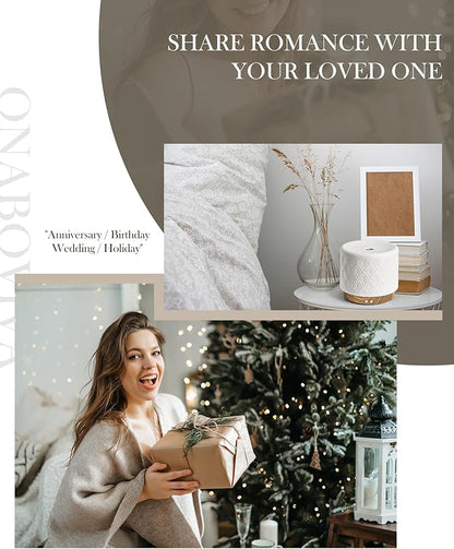 Essential Oil Diffuser, 280ml Ceramic Aromatherapy Diffuser for Large Room, 2.4MHz Ultrasonic Cool Mist Diffuser Oil Machine, Quiet & Intelligent Aroma Diffuser for Home Office SPA Yoga