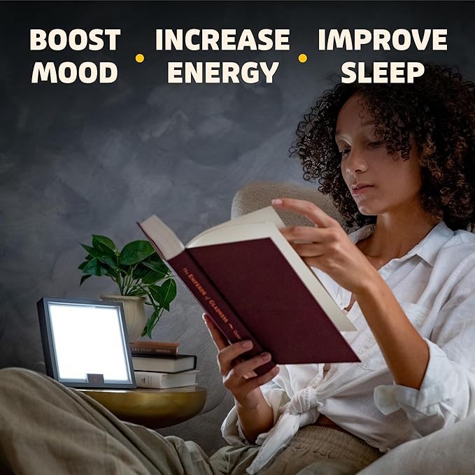 Circadian Optics Lumine Bright Light Therapy Desk Lamp | As Seen On Shark Tank | Ultra Powerful 10,000 LUX Brightness | 5500K Color Mimics Noon Day Sun | Improve Your Mood, Sleep, Energy & Focus
