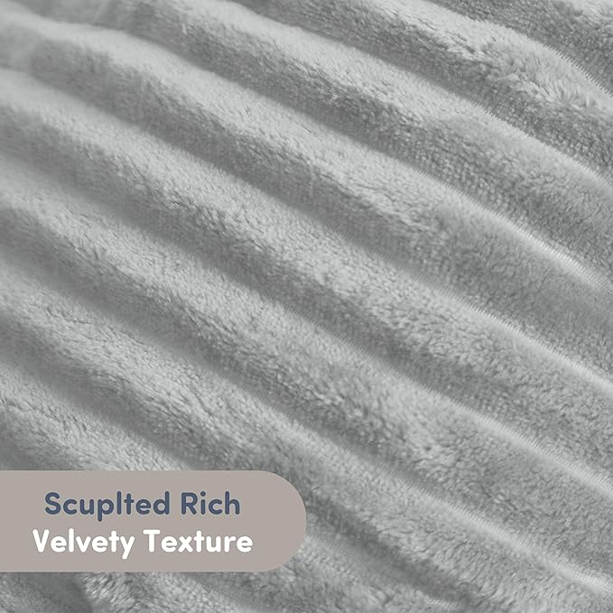 Nestl Reading Pillow for Kids & Teens with Shredded Memory Foam, Luxe Cut Plush Backrest Pillows for Reading and Gaming, For use on Couch, Bed, Floor, Adjustable Support with Washable Cover Light Grey