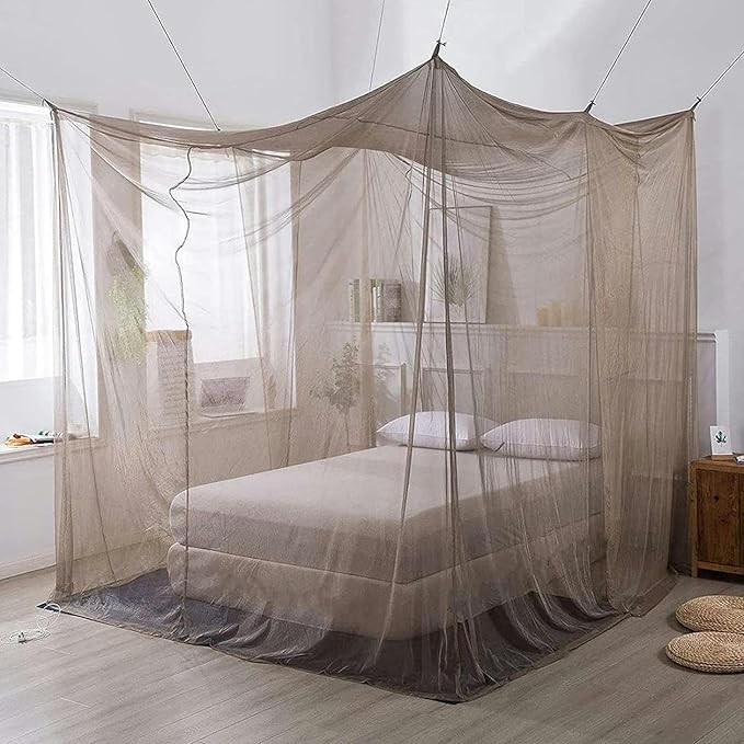 AMNOOL Square EMF Shielding Canopy,Anti Radiation Bed Net Canopy Made by Silver Coated Mesh Radiation Shielding Rate 99.99percent for WiFi Router Guard,220220220cm