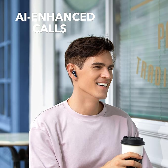 Soundcore by Anker Life P2 Mini True Wireless Earbuds, Bluetooth 5.2, 10mm Drivers for Big Bass, Custom EQ, 32H Playtime, Fast Charging, Comfortable, Tiny Size for Daily Use, Commute, Work