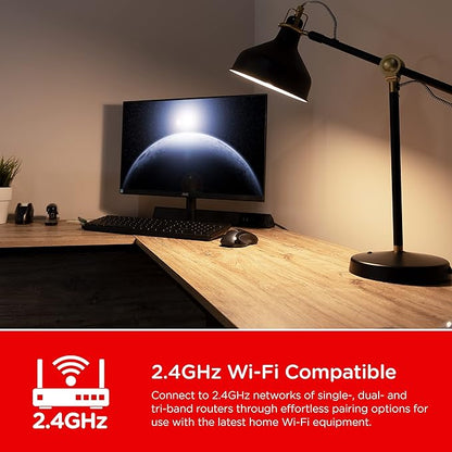 UltraPro Wi-Fi LED Smart Light Bulb, A19, 60W Equivalent, White Select Tunable 2700K - 6500K, Full-Range Dimmability, 2.4GHz Router Required, Circadian Rhythm, Easy-to-Use App, 2 Pack, 51448