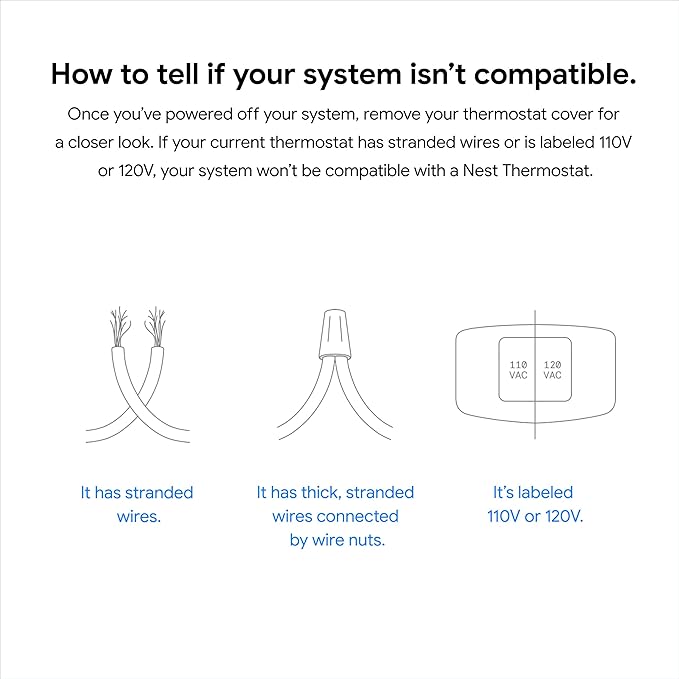 Google Nest Smart Thermostat for Home, Programmable WiFi Thermostat - Fog (Renewed)