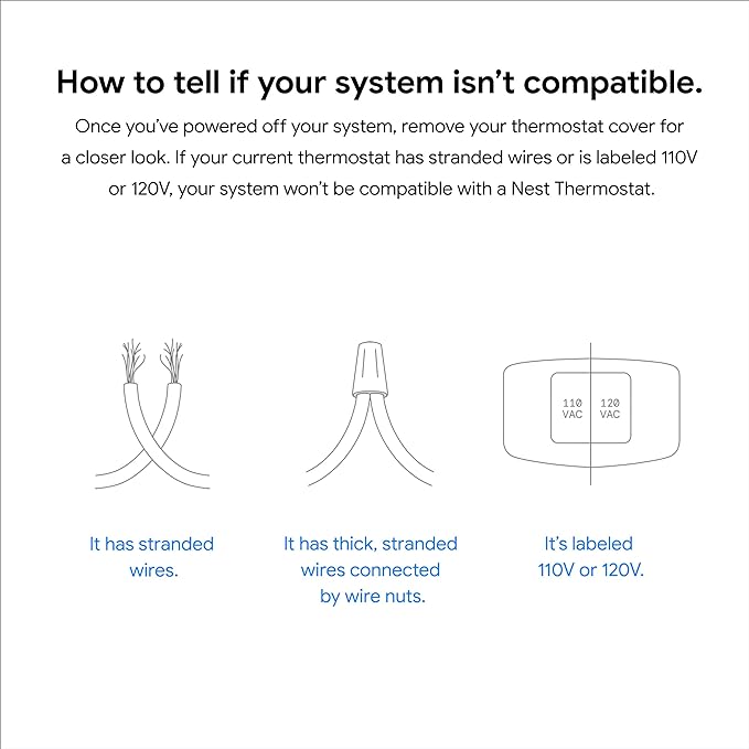 Google Nest Thermostat - Smart Thermostat for Home - Programmable Wifi Thermostat - Snow