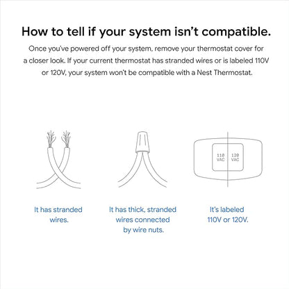 Google Nest Thermostat - Smart Thermostat for Home - Programmable Wifi Thermostat - Snow (Renewed)