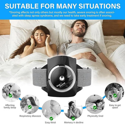 Anti Snoring Wristband Device Intelligent, Sleep Wearing Watch, 7-Speed Intensity Adjustment & Effective Snoring Prevention, to Reduce Snoring Improve Nighttime Sleeping