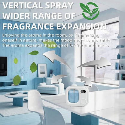 Aromatherapy Diffuser Smart Fragrance Essential Oils Difuser Air Scent Humidifier for Home Large Rooms Bathroom Hotel Collection Office Car 5 Mist Levels Adjustable Timer Aroma 360 Difusor