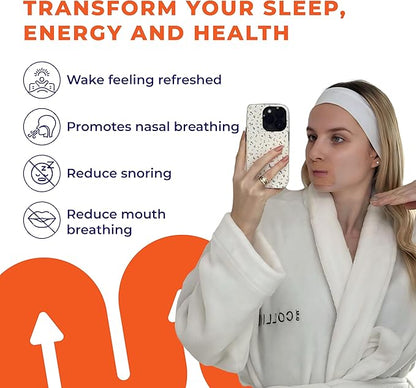 MyoTape - Sleep Tape 30 Nights Supply - Reduce Snoring - Improve Your Sleep - Promote Nasal Breathing - Comfortable & Gentle On Skin - Large