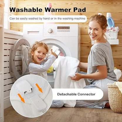 GORELAX Massage Table Warmer Heating Pad, 71¡± X 31¡± Deluxe Fleece Spa Massage Bed Warmer with 5 Heating Levels & 8H Timer, 12 Ft Cord Electric Heated Blanket, Overheat Protection, Machine Washable