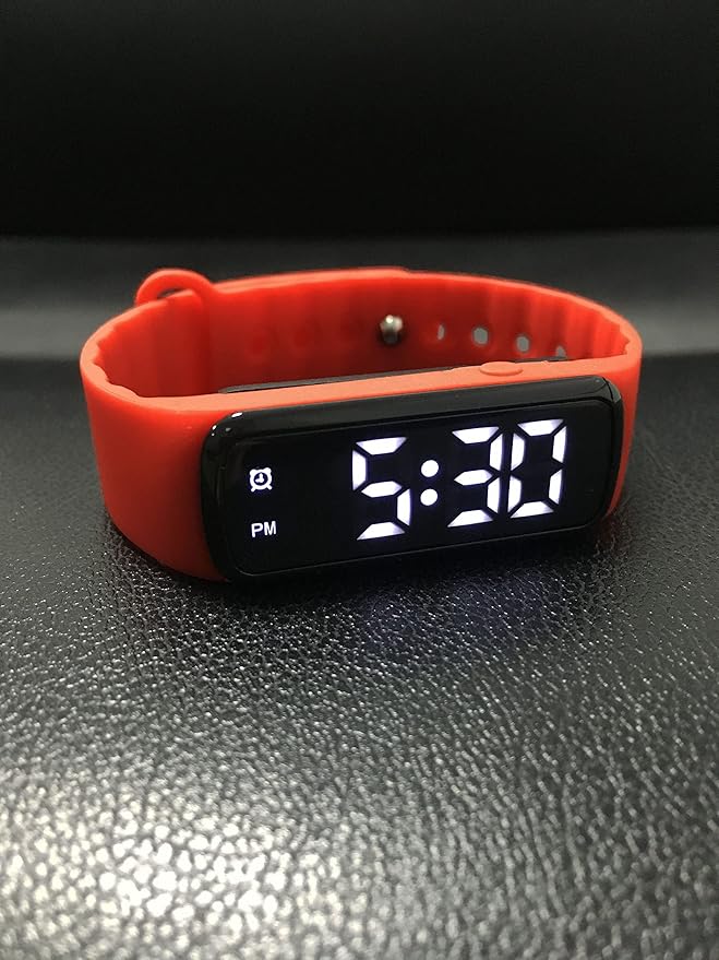 Potty Training Watch - Silent Vibrating Alarm Wristband Pill Reminder Watch with Countdown Timer (Red)