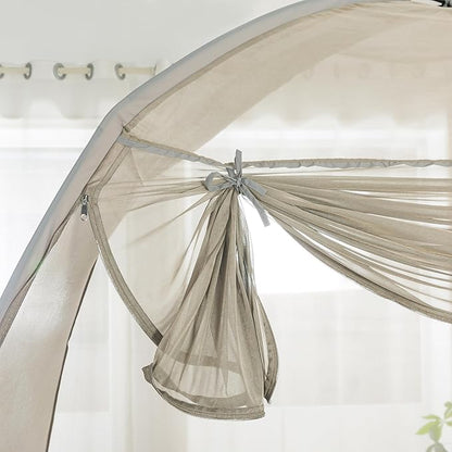 Silver Coated Mesh Anti Radiation Bed Tent for Kids, EMF Protection Mosquite Net, Twin XL Size, (1pks, L205xW100xH160cm) (Full/Double(L205xW135xH170cm))
