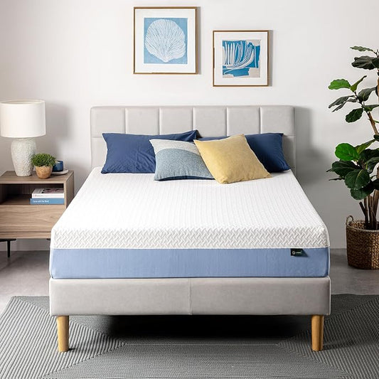 Zinus 10 Inch Full Cooling Essential Memory Foam Mattress [NewVersion], Fiberglass Free, Medium Feel, Breathable Cooling Layers, Certified Safe Materials