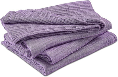 EMME Cotton Muslin Twin XL Blanket Breathable Gauze Blanket Soft Lightweight Blankets Adults Gifts for Women (Purple, 66"x90")