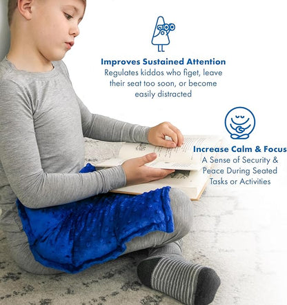 Harkla Weighted Lap Pad for Kids (Deep Blue)