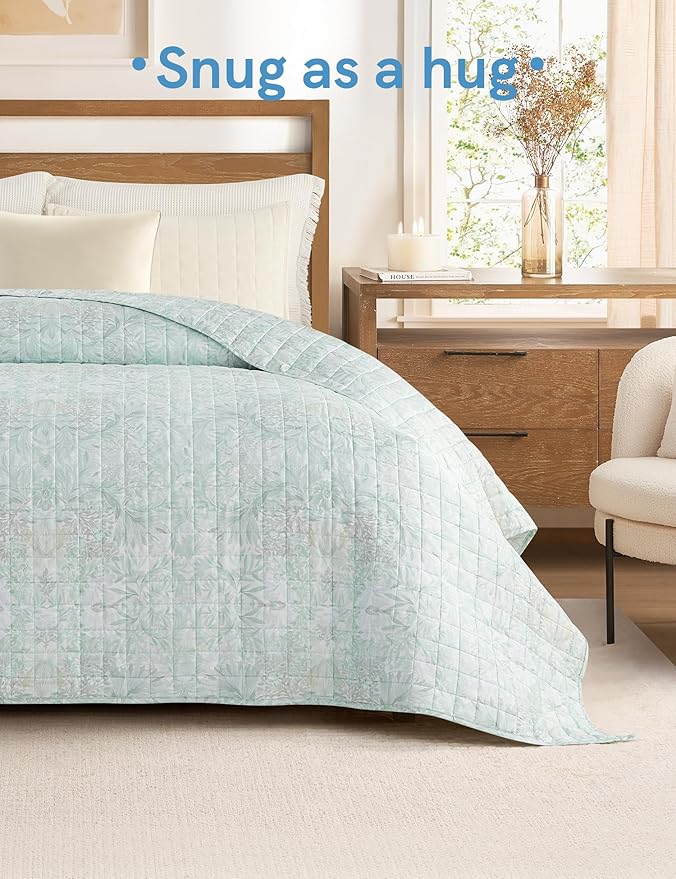 YnM King Size Cooling Weighted Blanket for Adults (88x104 Inches, 30 Pounds, Spearmint Green), Perfect for Hot Sleepers with Cooling Rayon, Heavy Bed Blanket for Couple on Queen or King Bed