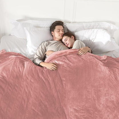 Electric Blanket King Size, Super Soft Cozy Upgraded Flannel Heated Blanket Dual Control with 5 Heating Levels & 10 Hours Auto Off, Fast Heating & Overheat Protection, 100" x 90", Candy Pink