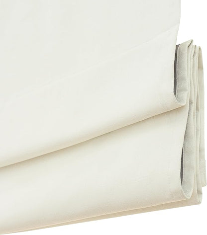 ECLIPSE Kylie Total Privacy Blackout Cordless Lined Window Roman Shade for Living Room, 36 in x 64 in, Ivory