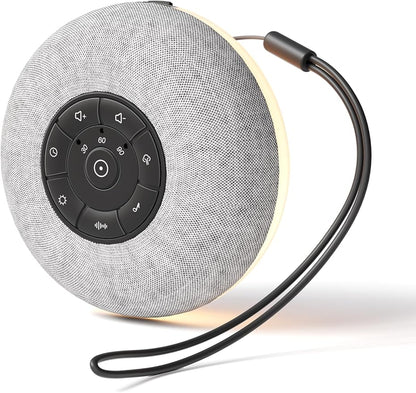 Portable Sound Machine, Long Battery with Loud Bluetooth Speaker, 39 Special Soothing Sounds, White Noise Sound Machine for Sleeping