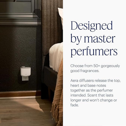 Aera Mini Home Essential Oil Fragrance Diffuser – Waterless Electric Aromatherapy Smart Plug-in, Wi-Fi & App/Alexa Controlled, Hypoallergenic – for Rooms 100-500 sq ft (Capsules Sold Separately)